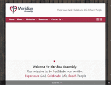 Tablet Screenshot of meridianassembly.org